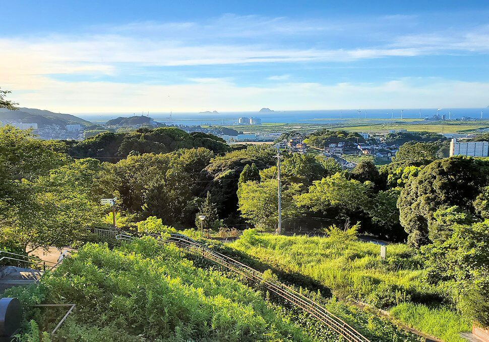 北九州若松区にある高塔山公園展望台からの景色