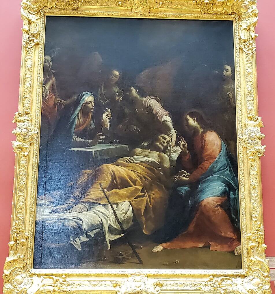 『聖ヨセフの死』 (The Death of St. Joseph) by ジュセッペ・クレスピ(Giuseppe Maria Crespi)