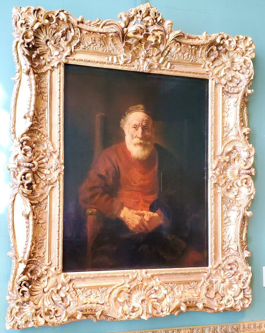 『赤い服を着た老人の肖像』 (Portrait of an Old Man in Red) by レンブラント・ファン・レイン