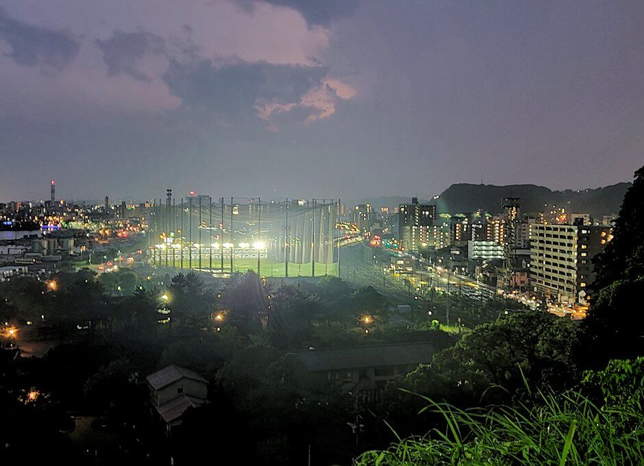 多賀山公園から見える鹿児島市内の夜景