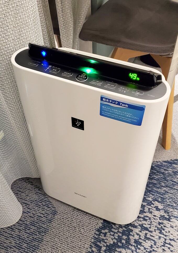 「JR東日本ホテルメッツ札幌」のシングルルームの空気清浄機