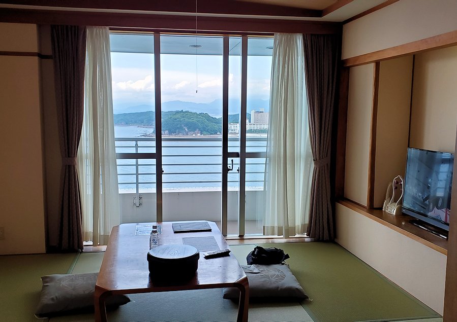 最近和歌山県の白浜で宿泊したホテルの部屋