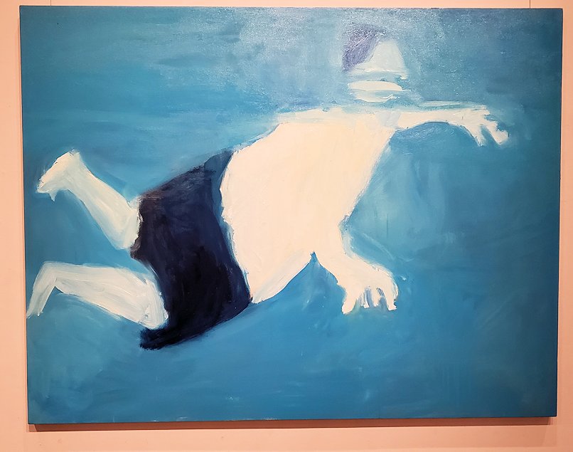 絵画：タイトル『Whale』　作者「坂井 淑恵」- 和歌山県立近代美術館で展示
