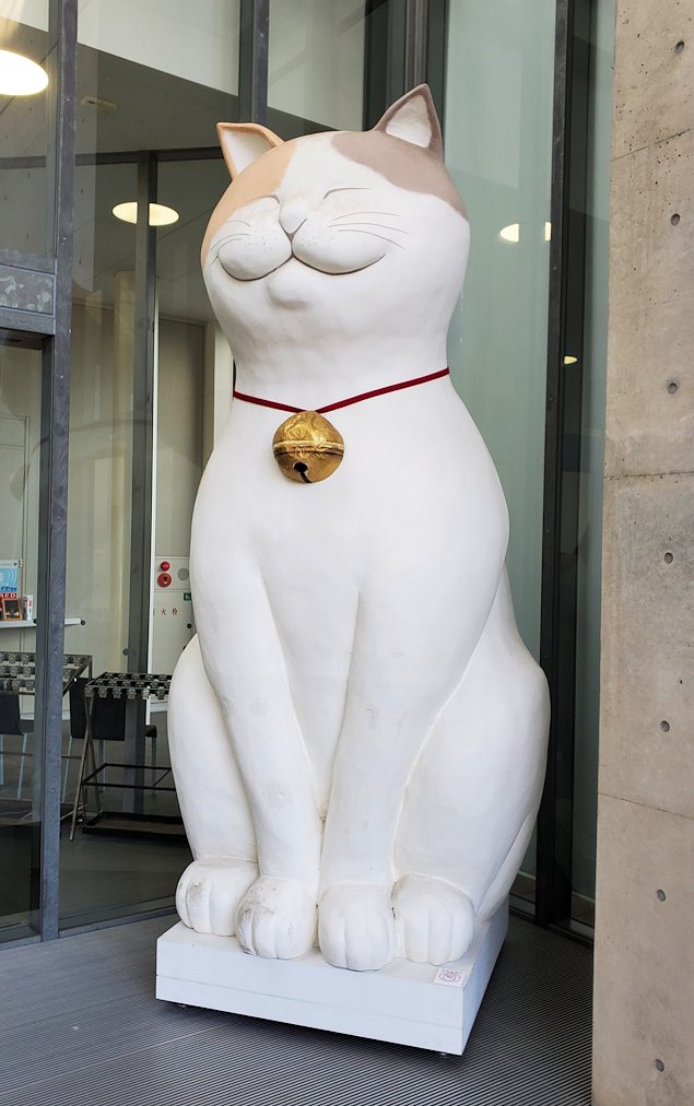 千光寺公園　尾道市立美術館　オブジェ　大きな猫