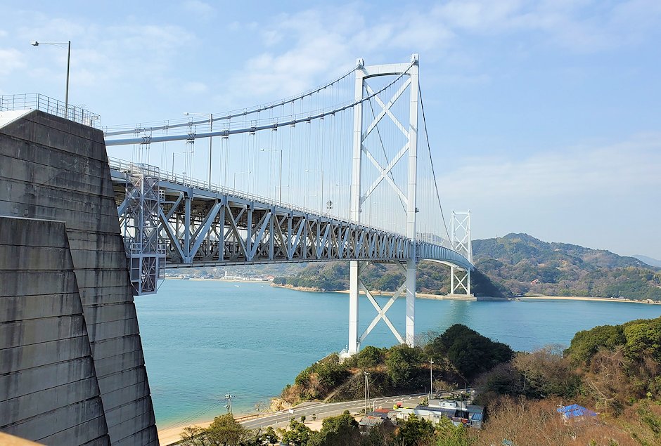 瀬戸内海　向島　因島大橋　自転車　しまなみ海道コース　入口　景色　綺麗