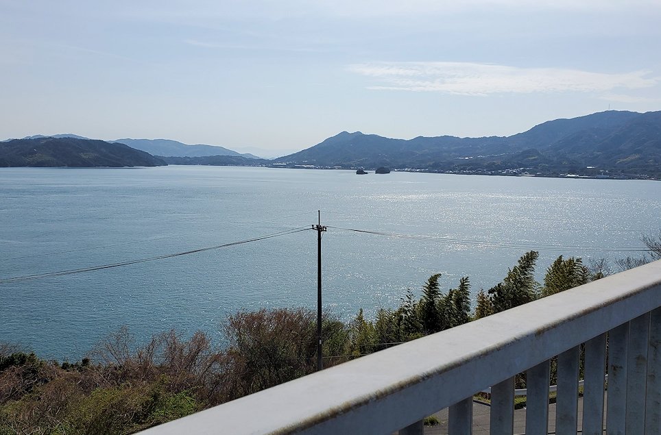 瀬戸内海　多々羅大橋　自転車道からの景色