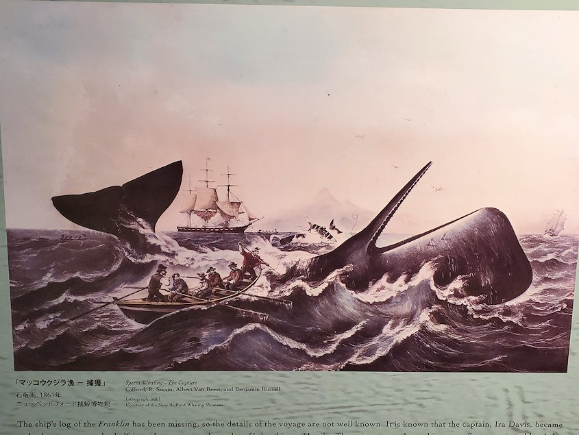 ジョン万次郎資料館　捕鯨を描いた絵