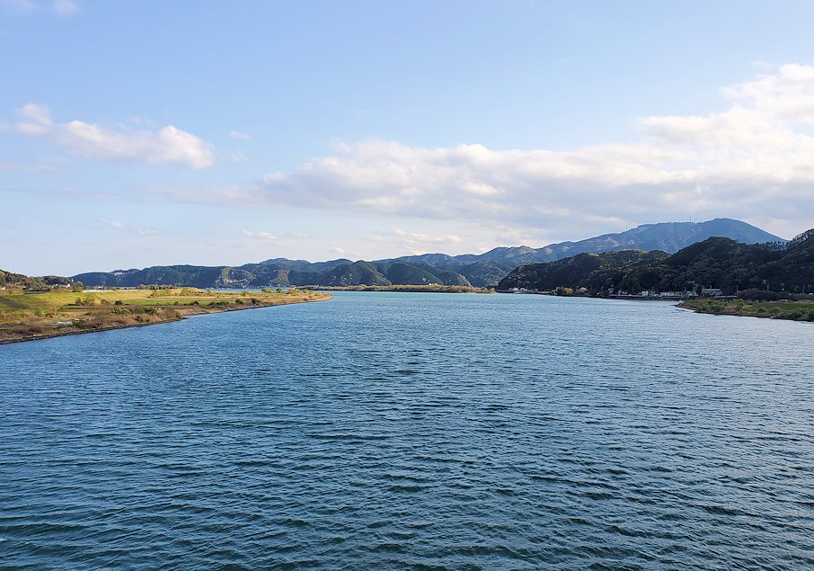 高知県　四万十川　四万十大橋から眺める四万十川の景色
