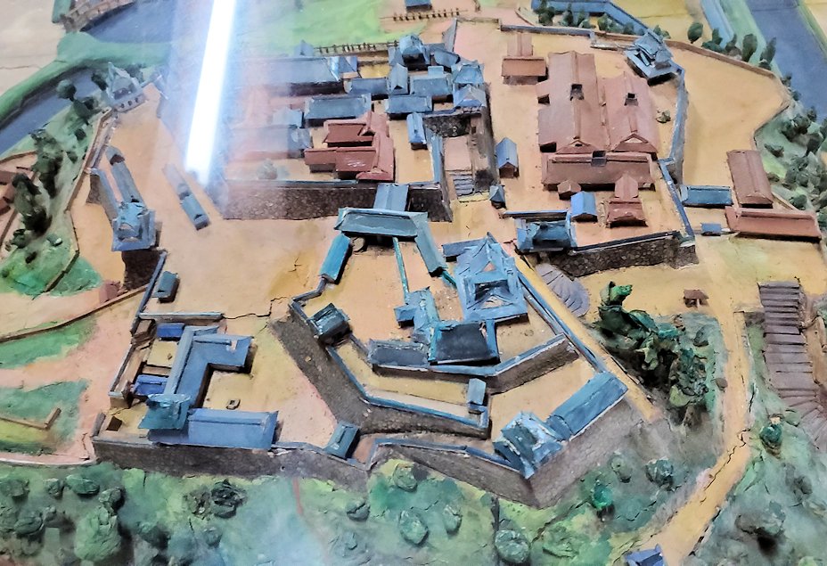 高知城　天守閣　2層目　城の模型
