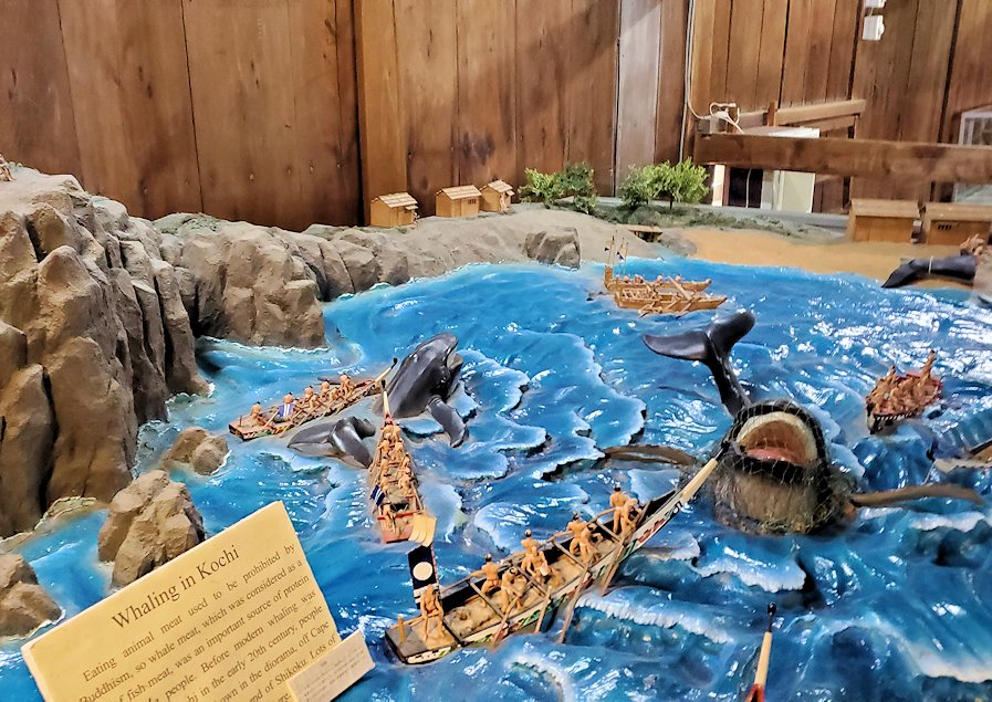 高知城　廊下門　土佐の捕鯨模型5