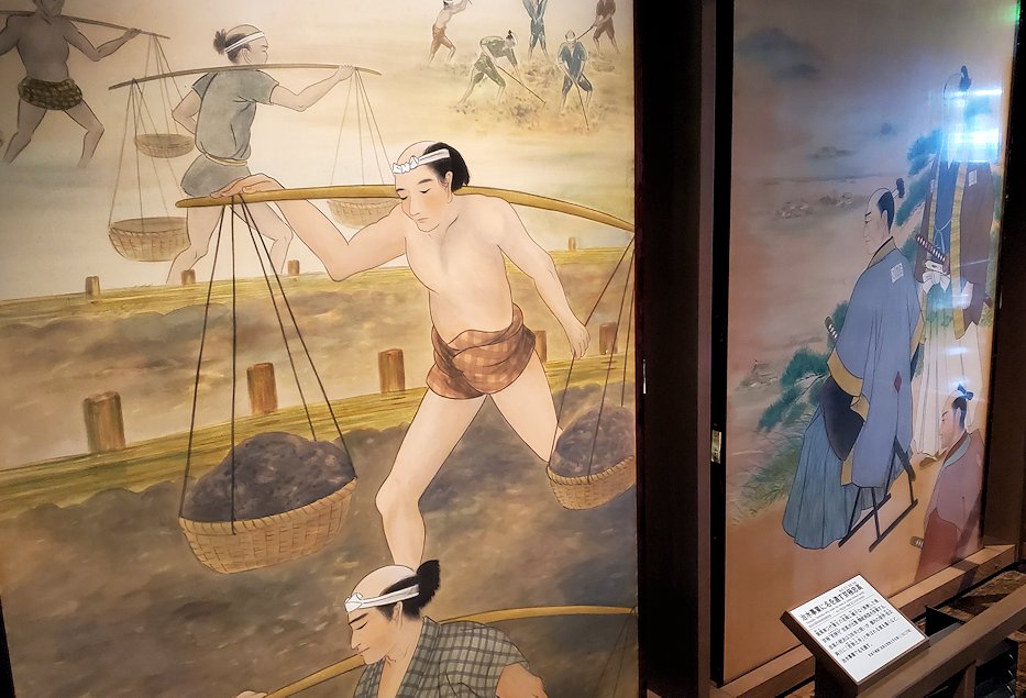 島根県松江市　松江城天守内　2階に描かれた松平家の絵4