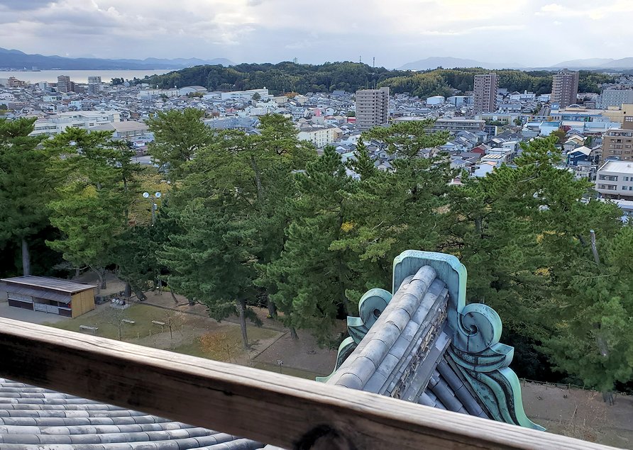 島根県松江市　松江城天守内　最上階からの風景