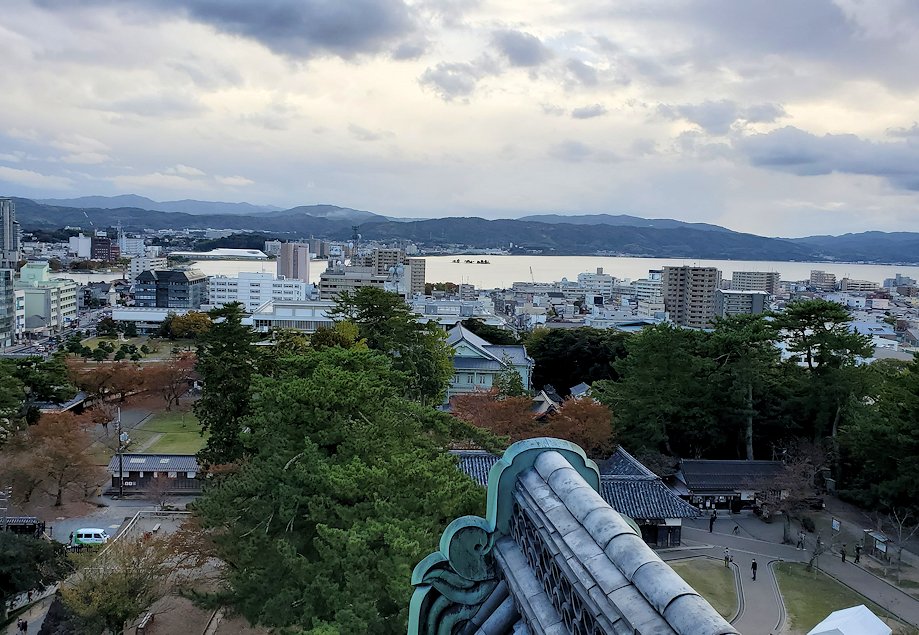 島根県松江市　松江城天守内　最上階からの風景2