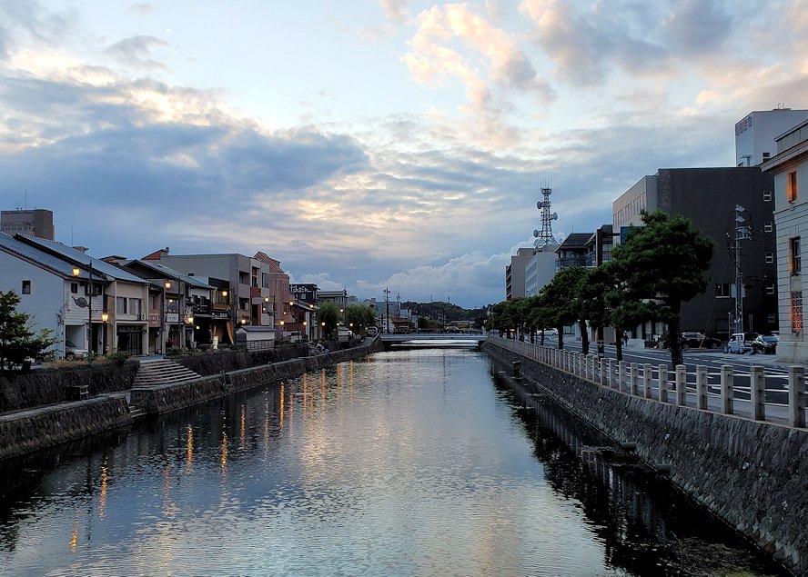 島根県松江市　松江の町　京橋から眺める堀川の景色
