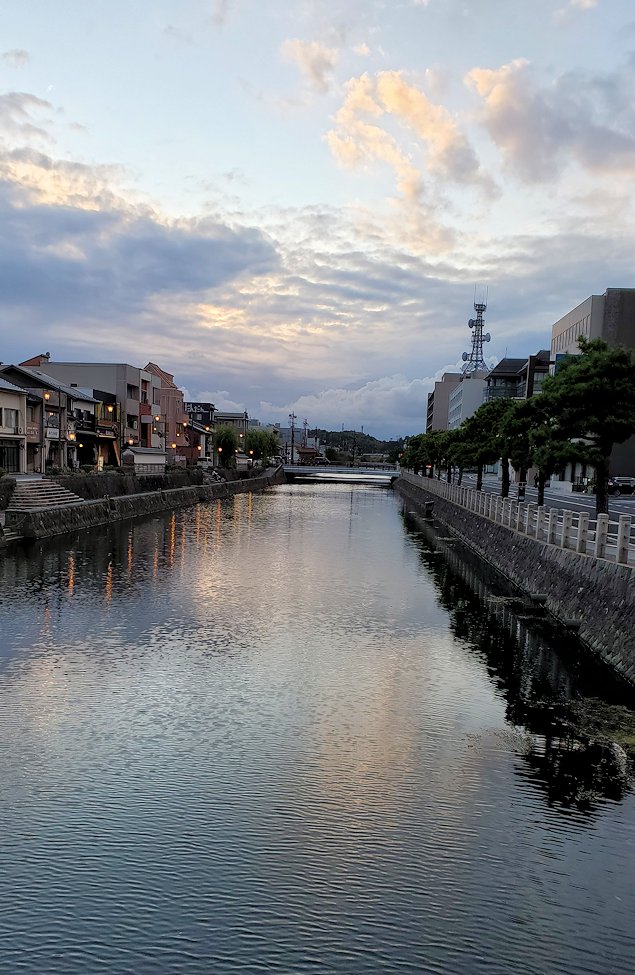 島根県松江市　松江の町　京橋から眺める堀川の景色2