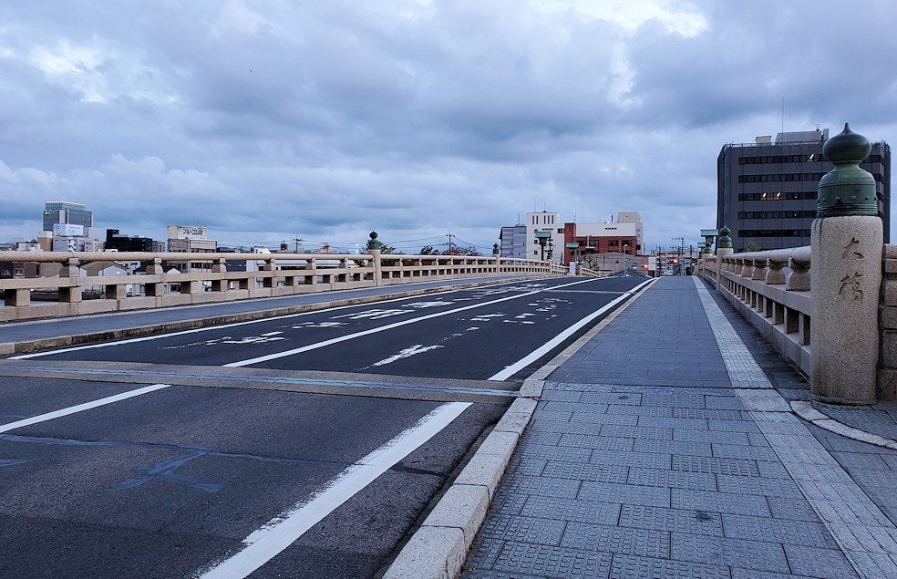 島根県松江市　大橋の袂