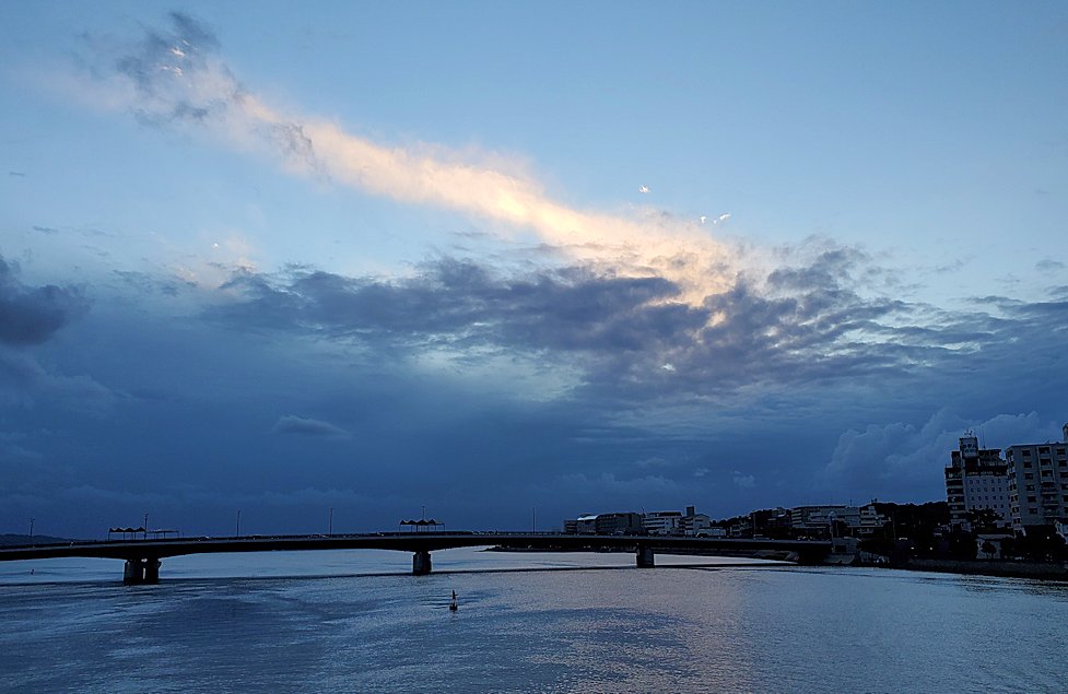 島根県松江市　大橋から見える宍道湖の夕焼け2