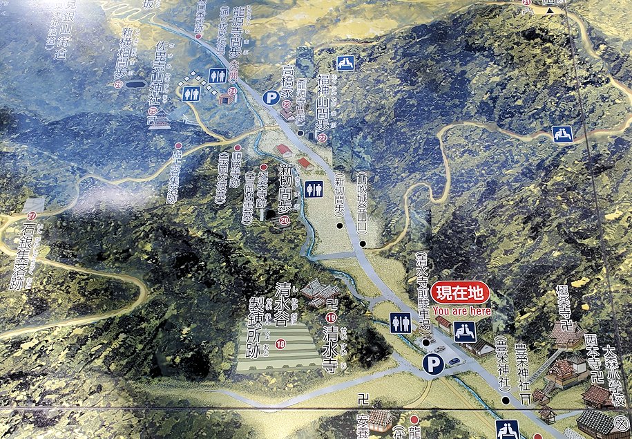 島根県太田市　石見銀山のマップ2