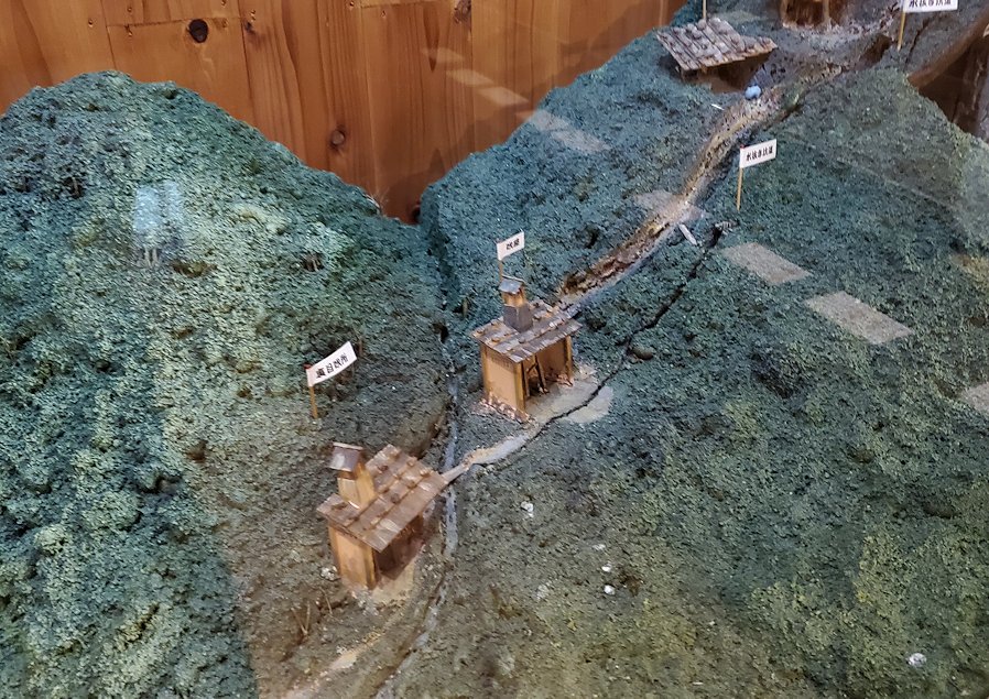 島根県太田市　大森町　石見銀山資料館　銀山の模型