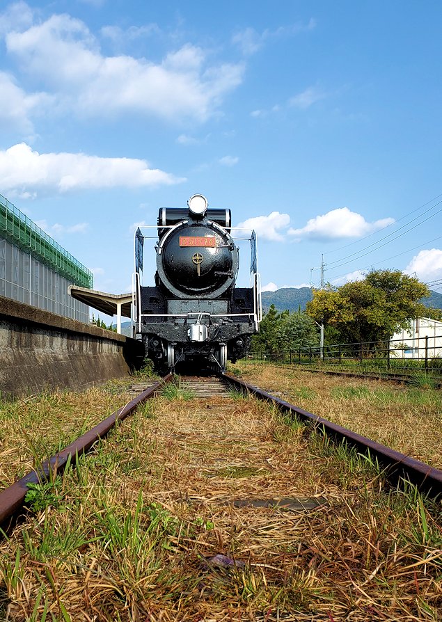 島根県　大社線大社駅跡　デコイチ　D51型蒸気機関車2