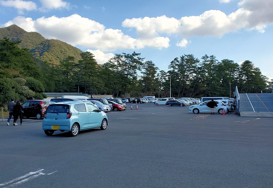 島根県　出雲大社の無料駐車場