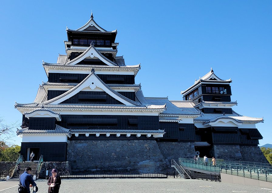 熊本県　熊本城本丸熊本県　熊本城　復興した大小の天守閣