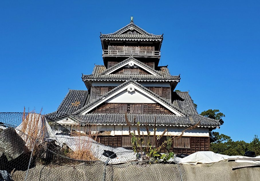 熊本城　宇土櫓の建物　正面