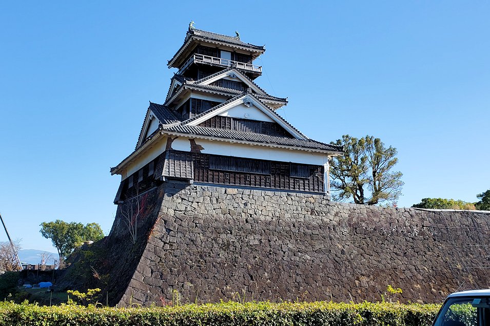 熊本城　外から見た宇土櫓の建物
