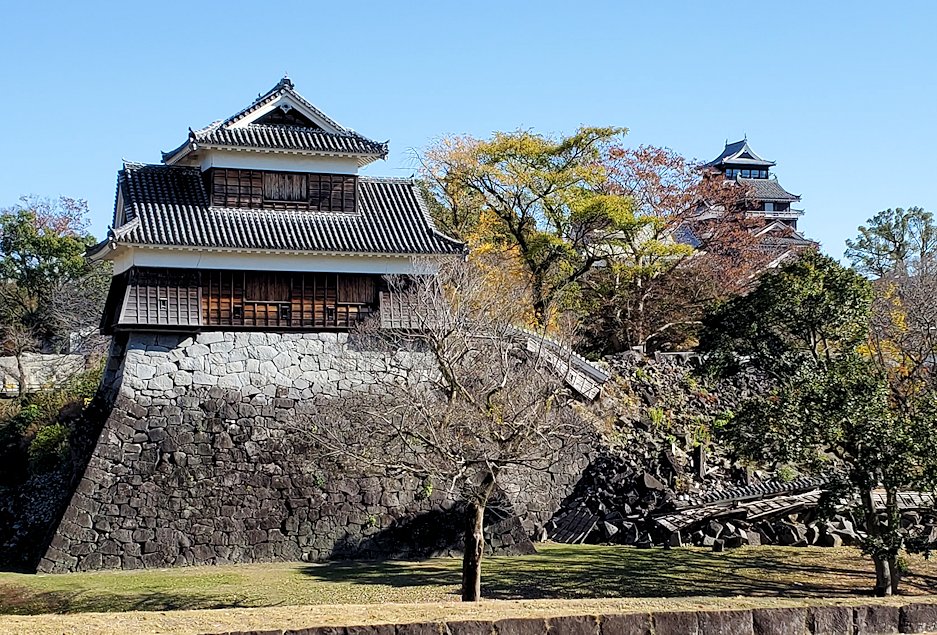 熊本城　戍亥櫓と天守