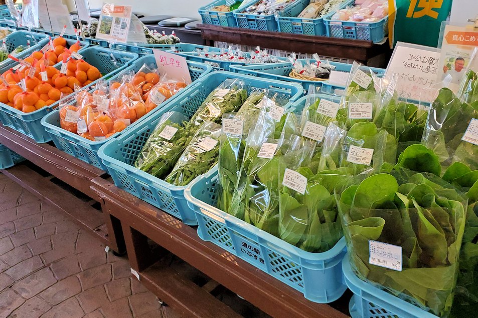 鹿児島県　「道の駅：いぶすき」　で売られていた野菜類