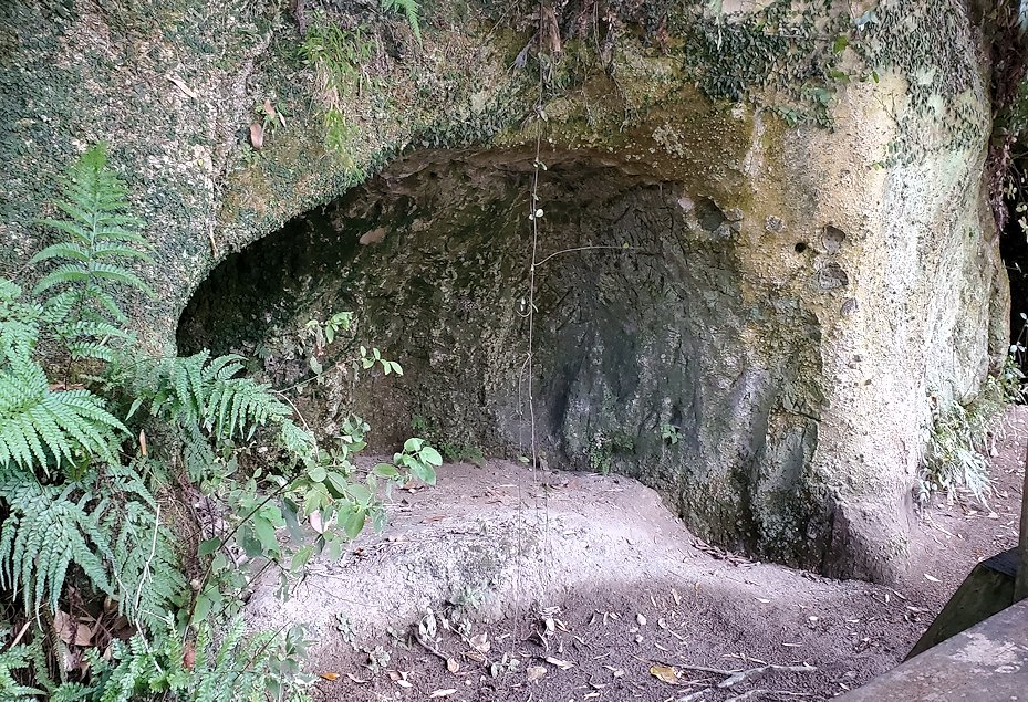 鹿児島市　西郷隆盛最後の洞窟　景色