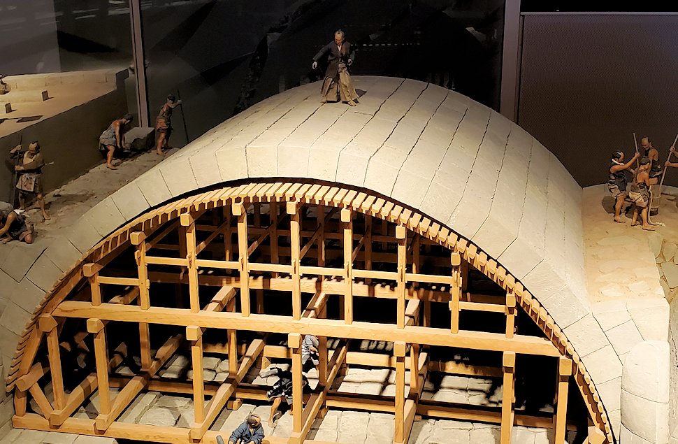 鹿児島市　石橋記念公園　資料館内の展示室　石橋建造時の模型4