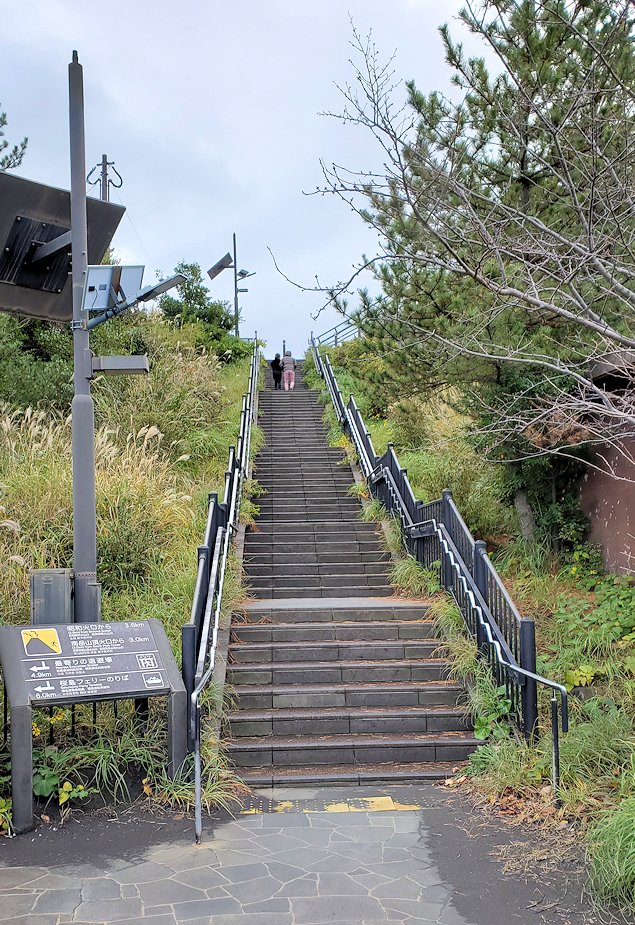 桜島 湯之平展望台　階段