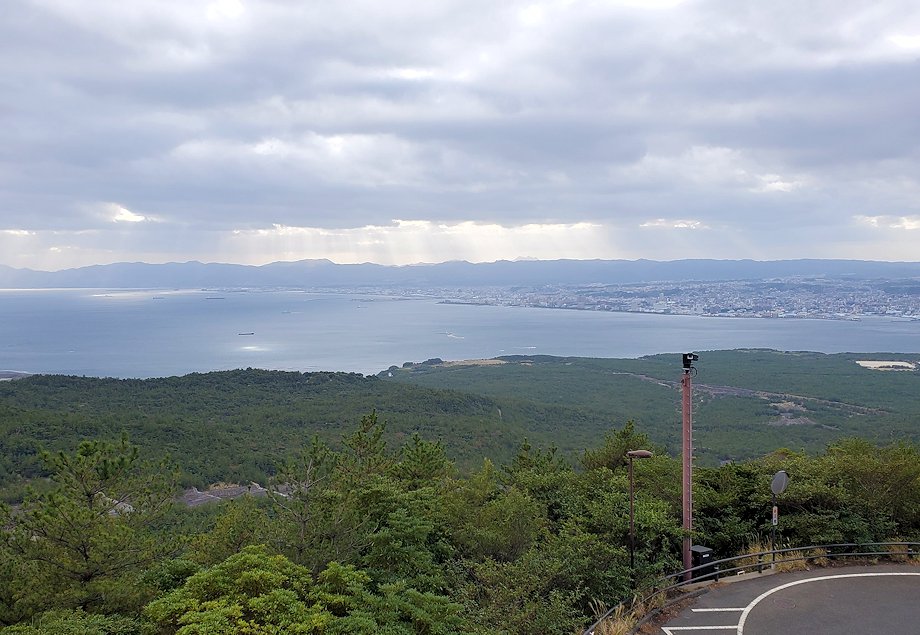 桜島 湯之平展望台　鹿児島市内の景色