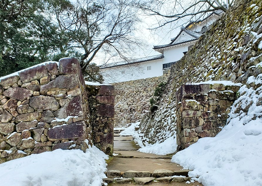 彦根城　黒門側の門跡
