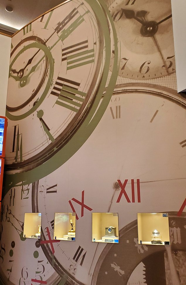 松本市　松本市時計博物館　壁の写真