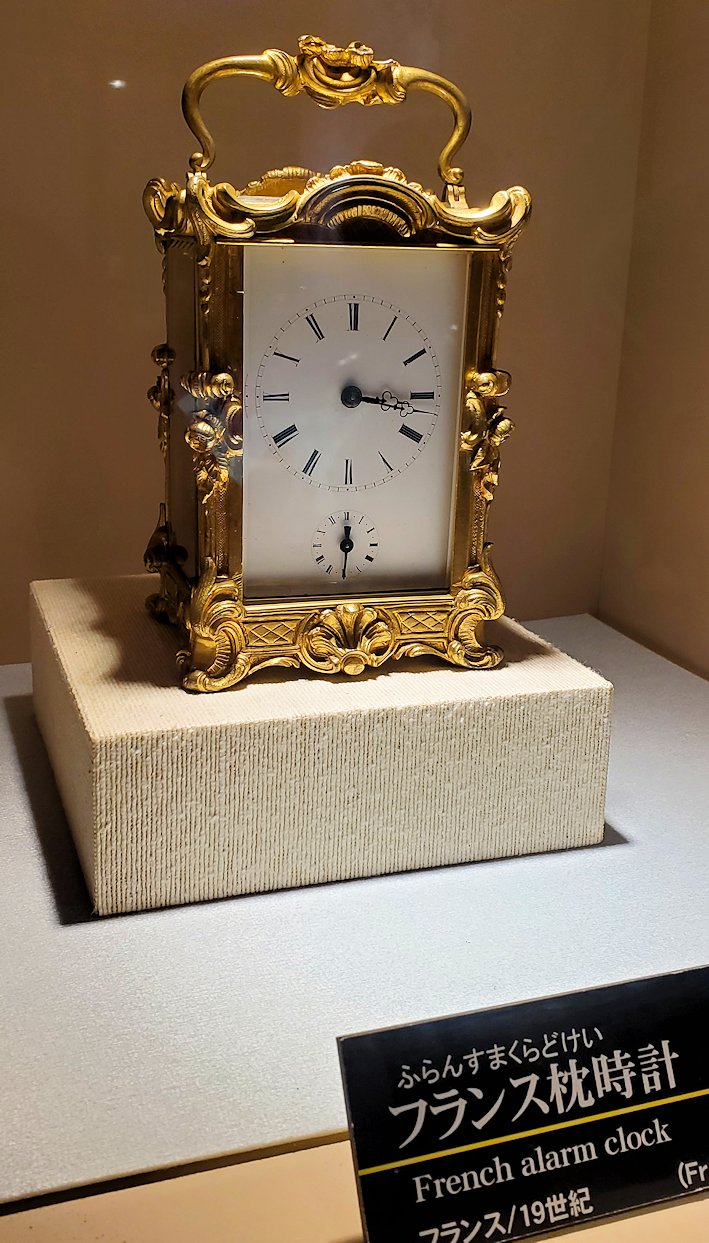 松本市　松本市時計博物館　フランス枕時計