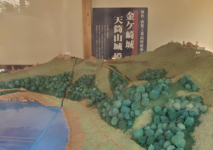 敦賀市　金崎宮　城跡の模型
