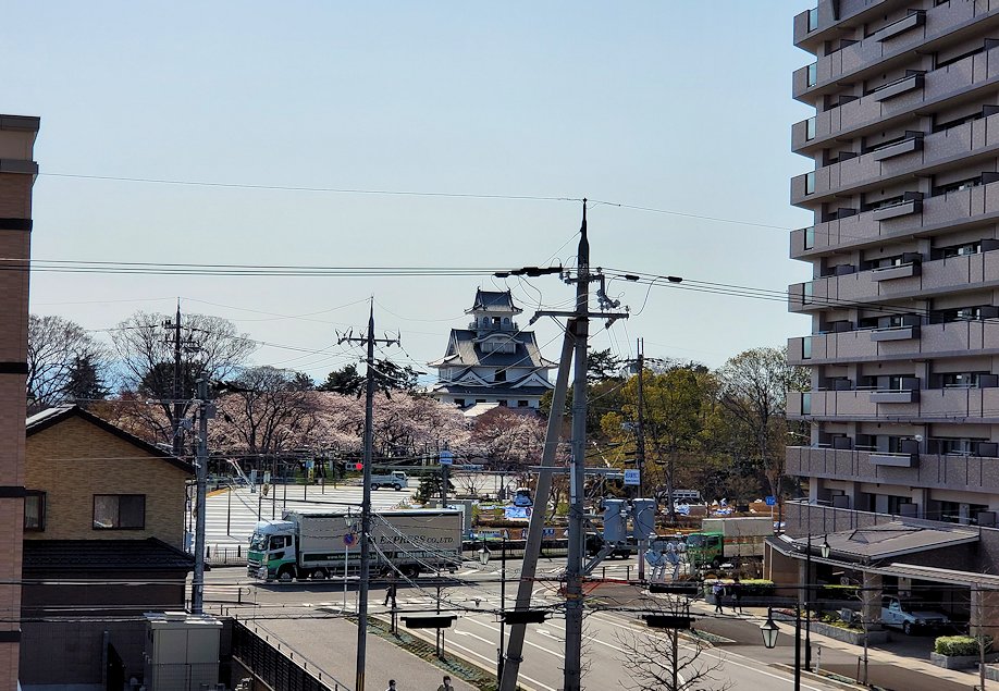 JR長浜駅から見える長浜城