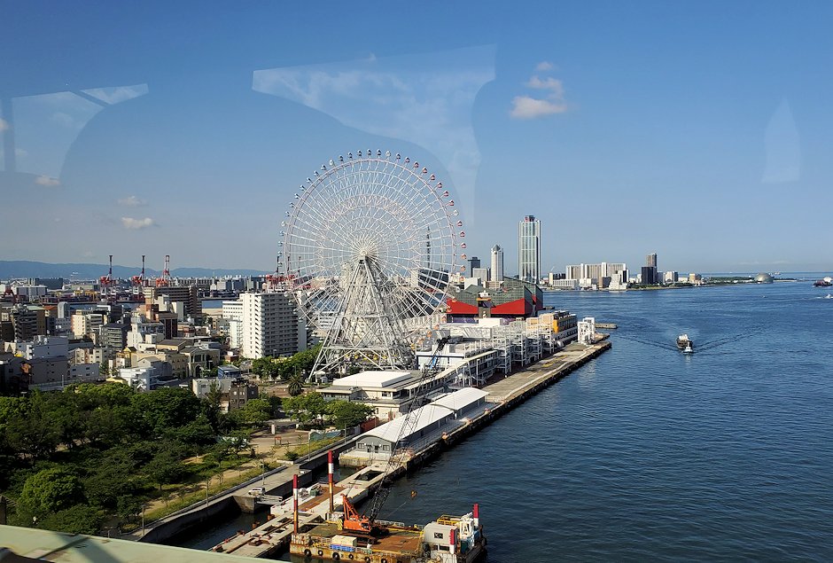 大阪市　海部観光バスから見える景色　海遊館