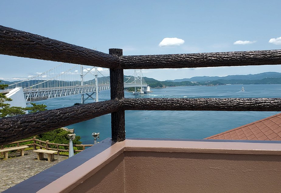 徳島県鳴門市　鳴門海峡の展望台からの景観