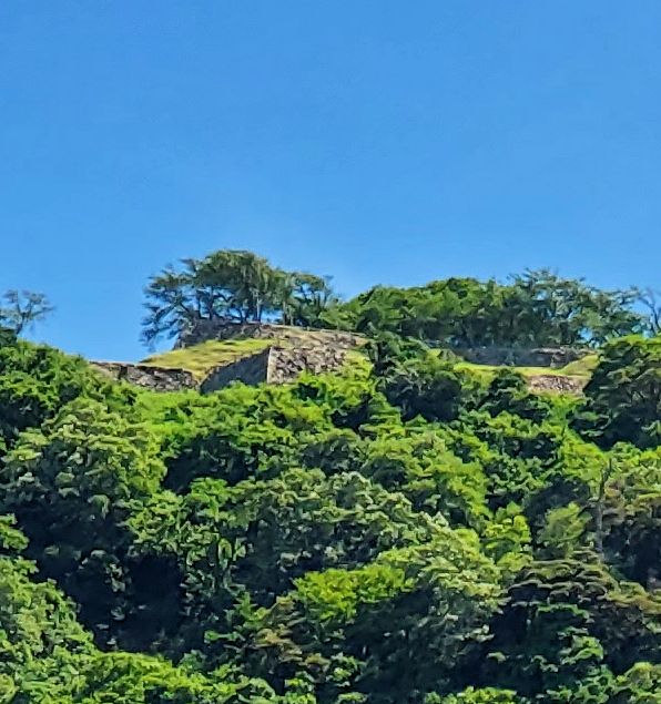 鳥取城跡のある久松山　山頂の城跡