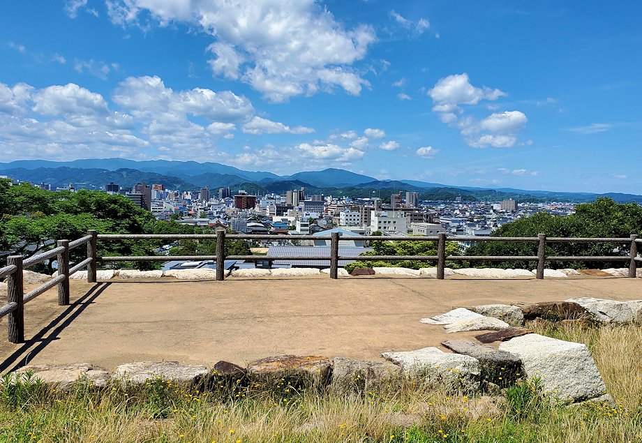 鳥取城　天球丸　「巻石垣」近くの櫓跡