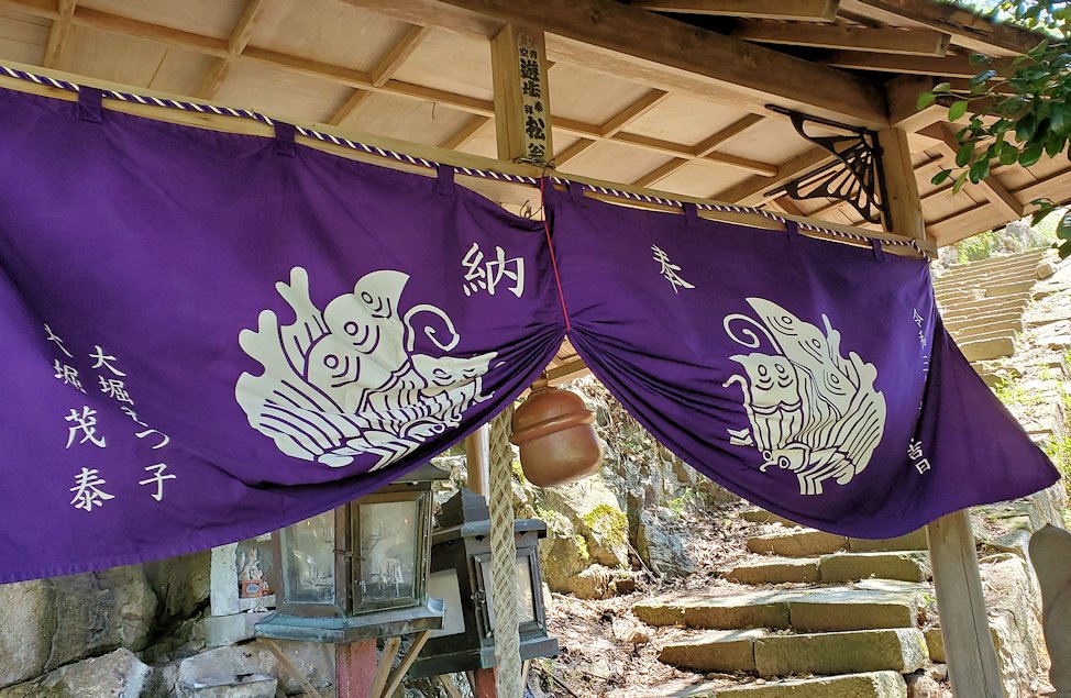 鳥取城　中坂稲荷神社の正面