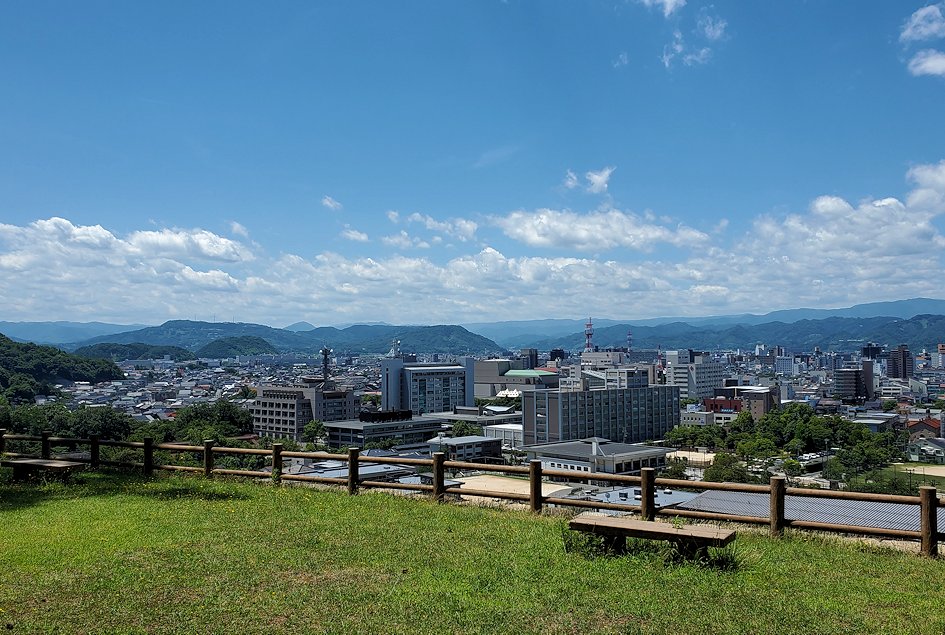 鳥取城跡　天球丸からの眺め