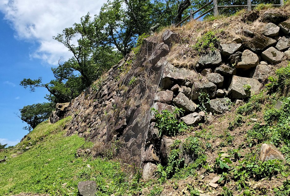 鳥取城跡　本丸跡の石垣
