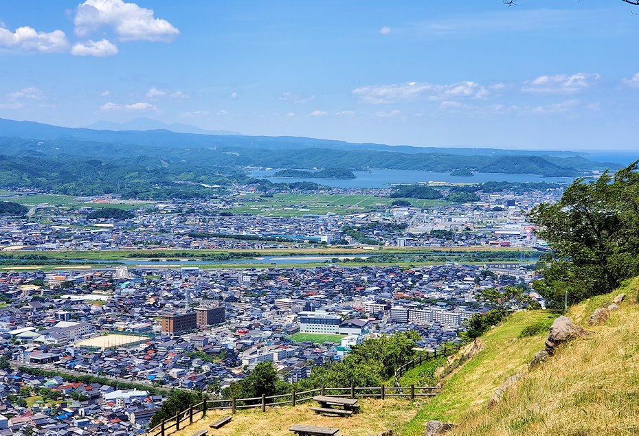 鳥取城　本丸跡　景観