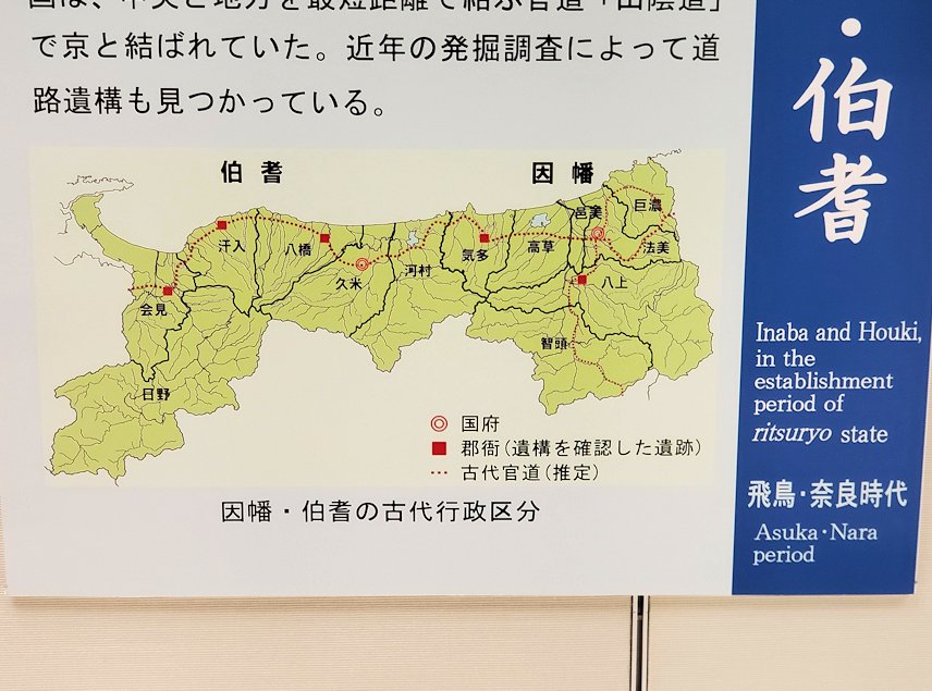 鳥取県立博物館　因幡/伯耆国の地図