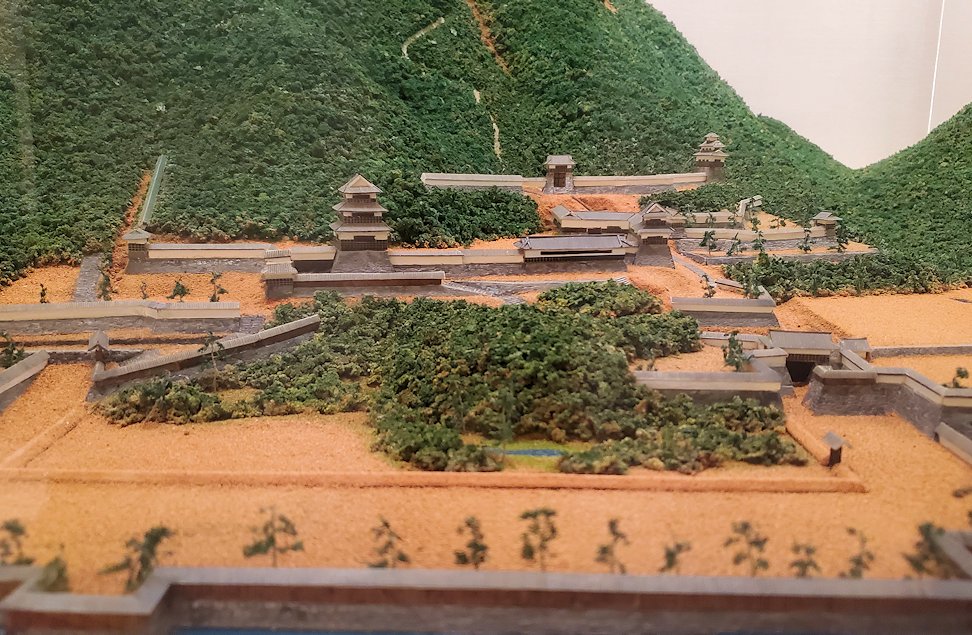 鳥取県立博物館　鳥取城跡の復元模型　山下ノ丸跡