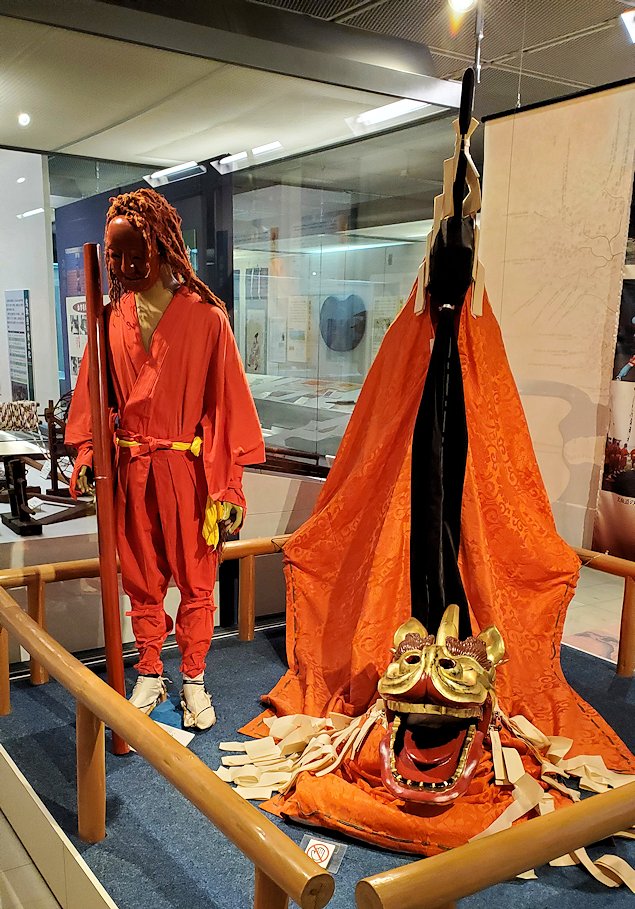 鳥取県立博物館　麒麟獅子舞の姿